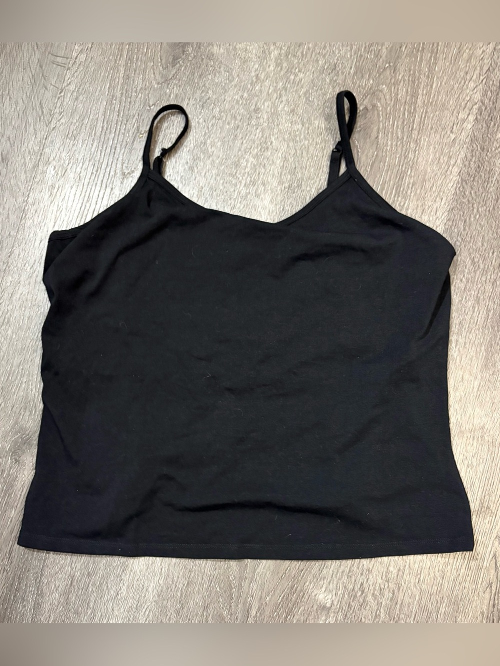Pact Tank Top Size XXL Black Organic Cotton Everyday Shelf Bra Camisole Casual
